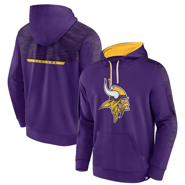Men's Minnesota Vikings Purple Defender Evo Pullover Hoodie Men's Minnesota Vikings Purple Defender Evo Pullover Hoodie